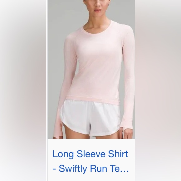 lululemon athletica Tops - pink swiftly never worn size 0